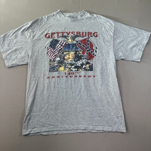 Battle of Gettysburg 140th Anniversary T Shirt size Men's XL Civil War - Picture 1 of 5